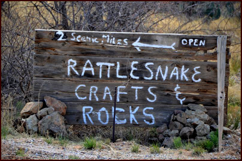 Rattlesnake Crafts<br>Road Sign
